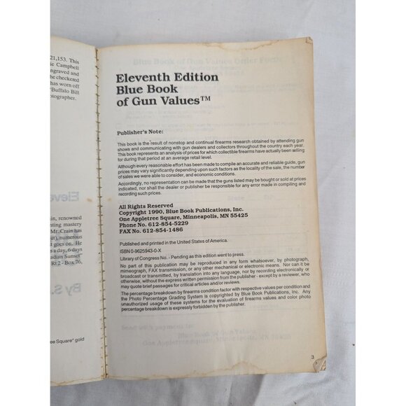 Blue Book of Gun Values Eleventh Edition by S.P. Fjestad Preowned - Picture 6 of 10